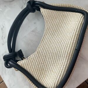 Moda Luxe Black and Cream Handbag